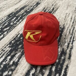 KLIM Red Yellow Hat‎ OSFM Elastic One Size Motorcycle Cap